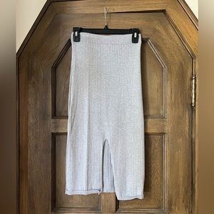 Free People Knit Skirt with Slit